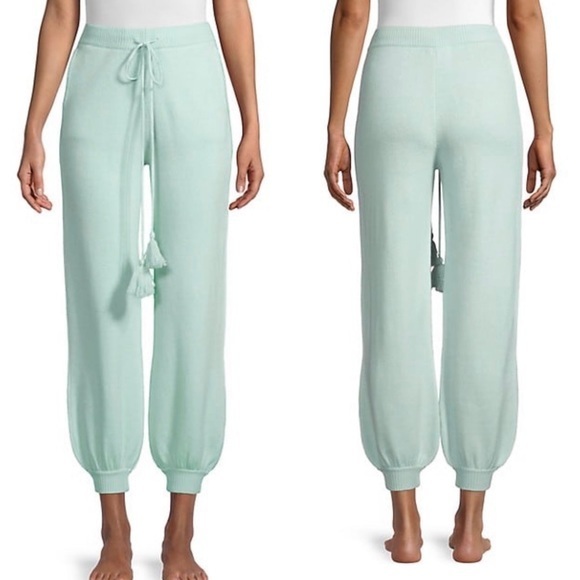RELISTED! LoveShackFancy L Cashmere Wool Blend Tristan Drawstring Tassel Pants - Picture 8 of 17